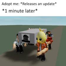 We did not find results for: Vantacore Dark Comms Open On Twitter Adopt Me Updates Are Like Shutdown Spikes For Roblox Lol Another Dumb Meme Idea I Had In My Mind