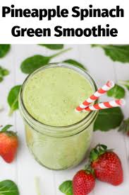 Pineapple Spinach Green Smoothie Veronika S Kitchen Recipe Breakfast Smoothie Recipes Green Smoothie Recipes Healthy Green Smoothies