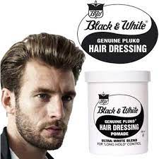 From quiffs to afros, beehives to bobs our products have supplied a helping hand along. Black And White Pluko Hair Dressing Pomade 200ml Amazon Co Uk Beauty