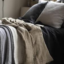 Denn schon ab einer körpergröße von 1,71m empfehlen experten die verwendung einer bettdecke in übergröße. Ib Laursen Doppelt Gewebte Bettdecke In Sand Der Karierte Hund