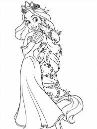Rapunzel coloring pages are widely lovable by girls, since the character is very popular for her long hair. Free Printable Tangled Coloring Pages For Kids