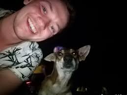 A water buffalo and his dog. Koh Samui, Thailand.