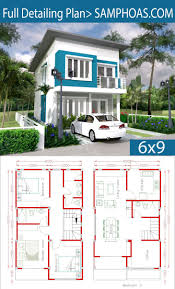 Simple Home Design Plan 6x9m With 3 Bedrooms Plans De Maison Duplex Plan Maison Architecte Plan Maison Moderne