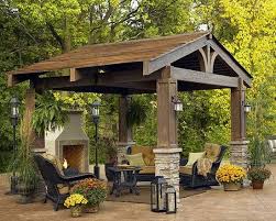 A gazebo somehow conjures up memories of a different time—when moonlit strolls and long conversation on summer evenings were more common. Backyard Patio Gazebo Ideas Novocom Top
