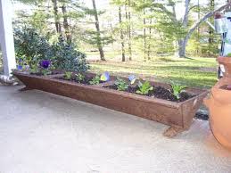 Old Pig Trough Used As A Planter Pig Trough Garden Decor Trough Planters
