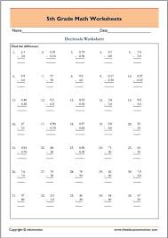 Free algebra worksheets (pdf) with answer keys includes visual aides, model problems, exploratory activities, practice problems, and an online component. 5th Grade Math Worksheets Pdf Edumonitor
