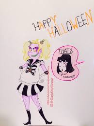 You could go as far as to say it was one big punishment. Sailor Beetlejuice And Lydia Happy Halloween By Littleladyaquamarine On Deviantart