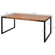 Comnata esstisch tjore ausziehbar konfigurieren und online kaufen. Wohnling Esstisch 190x100x76 Cm Goyar Sheesham Holztisch Mit Metallbe 527 99