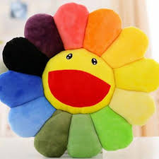 Takashi Murakami Kiki Ohaha Rainbow Flower Plush Cushion Kaikai Large Pillow New Ebay In 2020 Throw Pillows Flower Floral Throw Pillows Floral Pillows