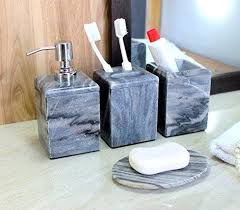 Riesenauswahl an werkzeug und baumaterial. Kleo Bathroom Accessory Set Made From Natural Blackgray Stone Bath Accessories Set Of 4 Includes S Bath Accessories Set Bathroom Accessory Set Soap Dispenser