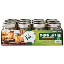Товар 5 ball regular mouth canning jar lids with bands. Ball Smooth Sided Silver Lid Canning Jar Walmart Com Walmart Com