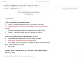 Soal ulangan tengah semester genap simulasi digital admin mengumpulkan informasi contoh soal administrasi umum kelas 10 semester 2. Soal Pts Simdig Kelas 10 Semester 2 Kurikulum 2013