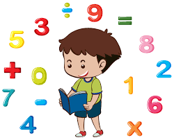 Boy reading book with numbers in background - Download Free ...
