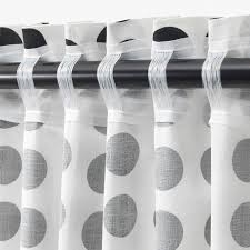 Ikea Klarastina Curtains 1 Pair White Black Gardinen Gardinenstange Blickdichte Gardinen