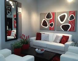 White Red Silver And Brown Classy Living Room Living Room Red Living Room Decor