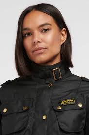 Barbour International Lady Giacca cerata da donna International Black