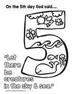 Days Of Creation Coloring Pages Christian Preschool Printables