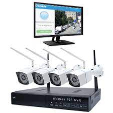 Kit supraveghere wifi cu 4 camere ip 4 mp + nvr 4 canale continut kit:1 x nvr wifi 4. Kit Supraveghere Video Pni House Wifi550 Nvr 8 Canale 1080p Si 4 Camere Wireless De Exterior 720p P2p Ip66
