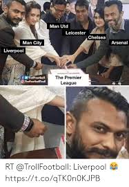 Man city vs liverpool by michaelcheng posted. Man Utd Leicester Chelsea Arsenal Man City Liverpool The Premier League Othefootballtroll Rt Liverpool Httpstcoqtk0n0kjpb Arsenal Meme On Me Me