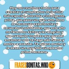 Bajar mp3 de las mejores canciones cancion de cumpleanos para una hermana gratis mp3 musica. Frases Y Mensajes De Feliz Cumpleanos Para Una Prima