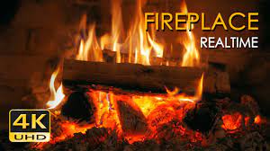 4k Realtime Fireplace Relaxing Fire Burning Video 3 Hours No Loop Fireplace Fireplace Dvd Fire