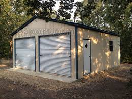 A diy wood garage kit perfect for a single car. Steel Building Kits Metal Building Kits With Pictures