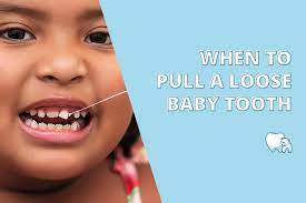 After all, your kids are incredibly active and might have suffered a few knocks and bruises on a practical note, keep an eye out for any redness, swelling, or your child complaining of pain in that area the following day. When To Pull A Loose Baby Tooth
