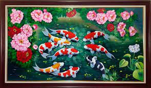 1 giới thiệu chung về tranh cá chép:. Nhá»¯ng Ä'iá»ƒm Ä'á»™c Ä'ao Cá»§a Tranh SÆ¡n Dáº§u Ca Chep Hoa Sen