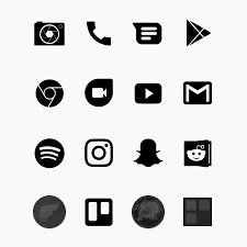 Black and white app icons are two of the most popular themes and you can get the calm free icons pack with the white icons for free. Best Icon Packs For Android 2021 Android Central