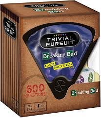 Oct 13, 2021 · trivia question categories. Buy Trivial Pursuit Breaking Bad Quickplay Edition Trivia Game Questions From Amc S Breaking Bad Television Show 600 Questions Die In Travel Container Officially Licensed Breaking Bad Game Online In Romania B085122ynw
