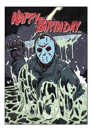 Friday The 13th Birthday Card Etsy Friday The 13th Horror Artwork 13th Birthday