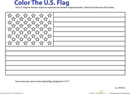 The colors of the cuban flag, blue, red and white, signify the divisions of the island nation and symbolize both its historical struggle for independence a the colors of the cuban flag, blue, red and white, signify the divisions of the isla. Usa Flag Worksheet Education Com