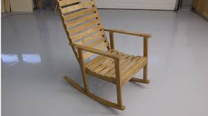 Apply a few coats of paint or stain to enhance the look of the chair and to protect it from decay. Building A Wooden Rocking Chair Youtube