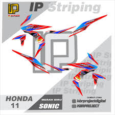 Stiker cutting sticker helm kelenci pakyu racing untuk mobil motor. Cod Stiker Motor Sonic Sticker Variasi Striping List Motor Honda Sonic 11 Racing Terlaris Sonic Shopee Indonesia