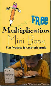 Free Multiplication Mini Book 2nd Grade Math Homeschool Math Math Facts