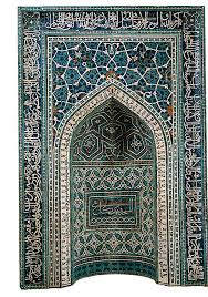 Mihrab From The Madrasa Imami Isfahan Iran Ca 1354 Ce Islamic Art Deco Architecture Blue Mosque Mosque Design