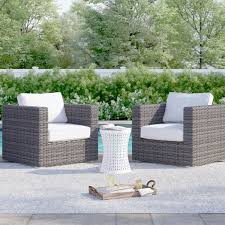 Eldora Patio Chair With Cushions In 2020 Patio Chairs Lounge Chair Outdoor Patio Chair Cushions