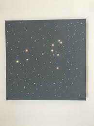 Custom Light Up Constellation Painting Led Canvas Etsy In 2020 Constellation Art Painting Constellation Canvas
