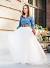 Elegant Denim Wedding Dress