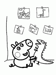 Dibujo Para Colorear De Peppa Pig Y Sus Mejores Amigos Peppa Pig Colouring Coloring Pages Quote Coloring Pages