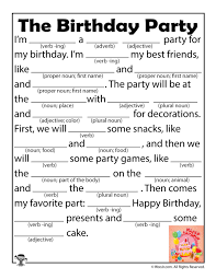 Play this fun word game alone or with friends. 12 Funny Birthday Mad Libs Kitty Baby Love