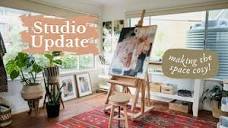 Cosy Art Studio Tour + How to Create an Inspiring Art Space! - YouTube