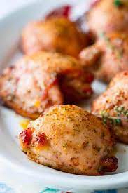 5 Ingredient Honey Mustard Chicken Thighs Recipe Honey Mustard Chicken Thighs Mustard Chicken Thighs Honey Mustard Chicken