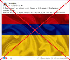 La bandera de la república de colombia es el pabellón que representa al país, y que, junto al escudo y el himno nacional, tiene la categoría de símbolo . Naciones Unidas No Estipula Que Colocar Una Bandera Al Reves Sea Un Pedido De Auxilio Factual