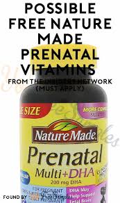 Possible Free Nature Made Prenatal Vitamins From The Insiders Network Must Apply Yo Free Samples