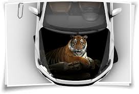 Auf carfoil.ch autofolien günstig online kaufen! Tiger Holz Schwarz Motorhaube Auto Aufkleber Steinschlag Schutz Folie Airbrush Tuning Medianlux Shop