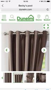 If you are using mobile phone, you could also use menu drawer from browser. Dunelm Monaco Chocolate Lined Eyelet Curtains Tiebacks And Cushions Ryde Expired Wightbay