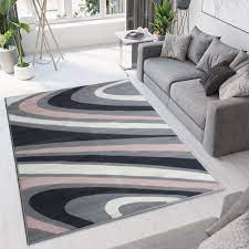 The monochromatic pink palette pulls together all the warm tones in the new kitsch room. 17 Stories Swirl Blush Pink Grey Rug Wayfair Co Uk