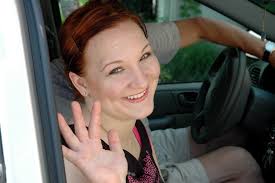 Stacey in Car July 2004