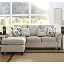 Signature Design By Ashley Abney Sofa With Chaise In Driftwood Nebraska Furniture Mart Chaise Sofa Furniture Contemporary Sofa